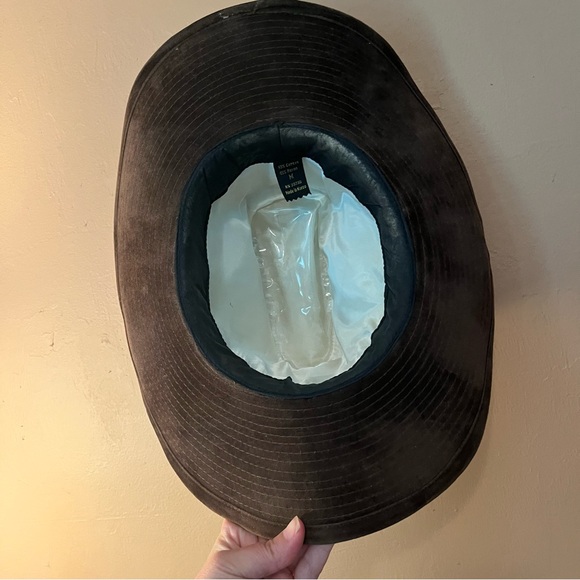 Brown Western Hat with Green Accents - Picture 9 of 11